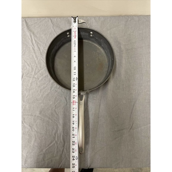 Calphalon #5005 Stainless Steel Clad 5 Quart 12.5" Induction Pan w/Lid FS Chrty - Picture 11 of 12